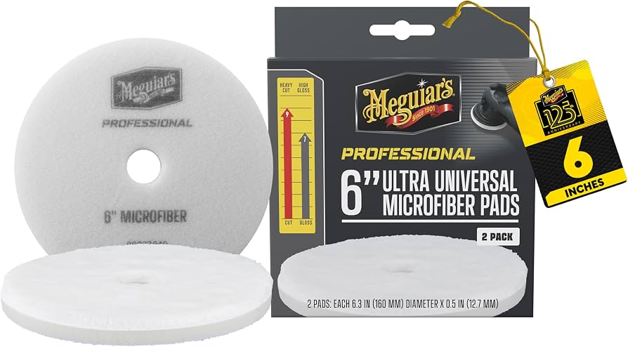 Professional 6" Microfiber Pad 2pack