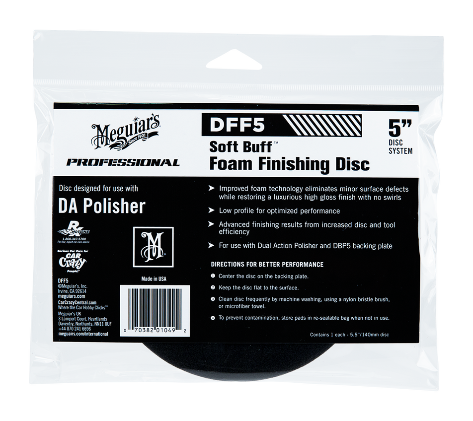 Meguiars DA Foam Finishing Disc 125mm 5"