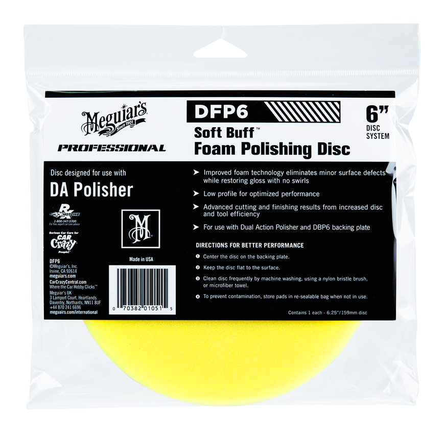 Meguiars DA Foam Polishing Disc 150mm 6"