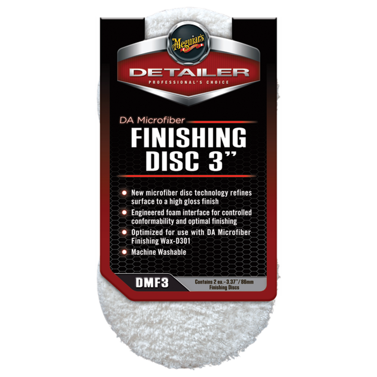Meguiars Microfiber Finishing Pad 3 2pack
